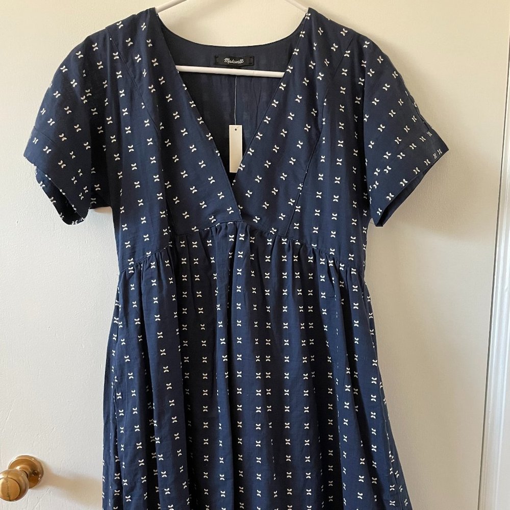 Madewell Short Sleeve V-Neck Dress